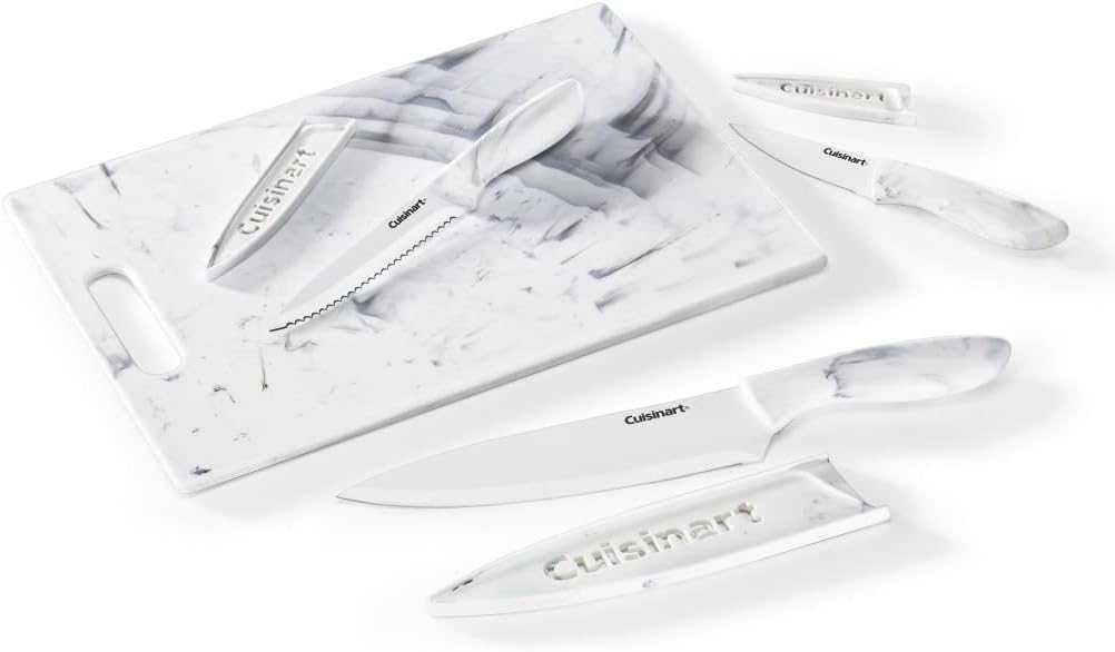 Cuisinart Advantage Faux-Marble Cutting Board and Cutlery Set