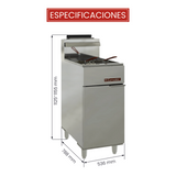 Coriat Freidora a Gas Profesional TURBO-30-5Q HD de 30 Litros