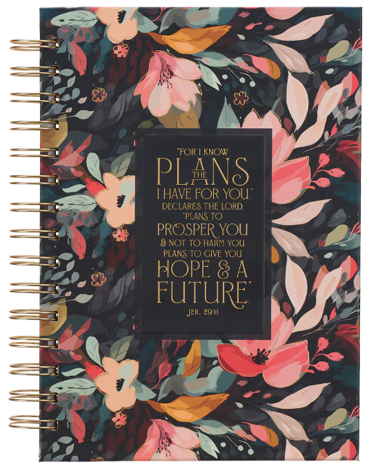 Christian Art Gifts Hope and a Future Midnight Botanical