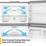 Nevera Whirlpool 19.3 Cu. Ft. Congelador Superior Blanco WRTX3019SW