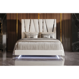 B1840-115 Cama Panel Europa en Blanco – Colección Europa