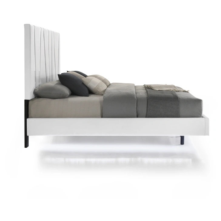 B1840-115 Cama Panel Europa en Blanco – Colección Europa