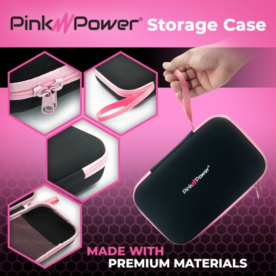 Pink Power  Storage Case for Cordless Electric Scissors and Tools