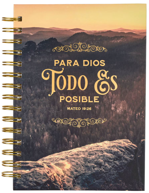 Christian Art Gifts Diario - Mateo 19:26