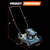 Cortacésped a Gas de Empuje SENIX LSPG-L4 de 20 Pulgadas con Descarga Lateral