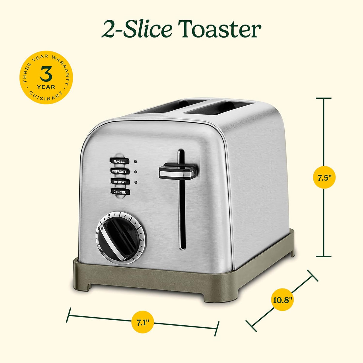 Cuisinart Metal Classic 2-Slice Toaster