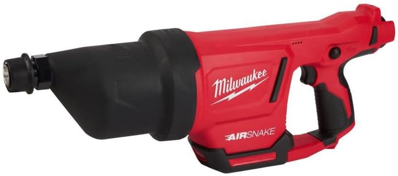 Milwaukee Kit de pistola de aire para limpiar drenajes M12™ AIRSNAKE™