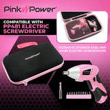 Pink Power  Storage Case for Cordless Electric Scissors and Tools