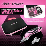 Pink Power  Storage Case for Cordless Electric Scissors and Tools