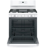GE® 30" Gas Range with Integrated Griddle