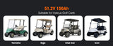 Batería de Litio LiFePO4 48V (51.2V) 150Ah para Carritos de Golf - Temgo
