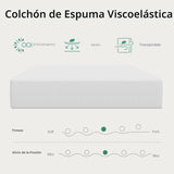 Novilla Mattress Twin 6" - Espuma Viscoelástica de Gel Refrescante