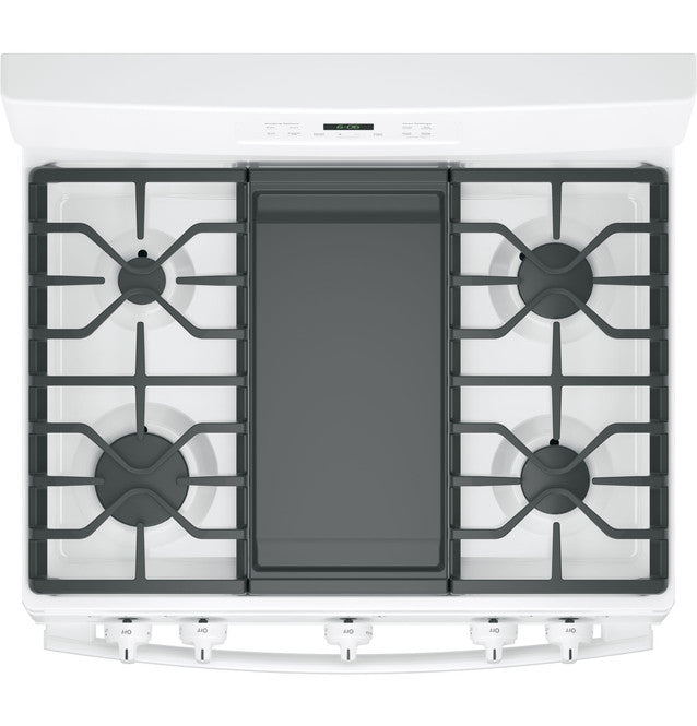 GE® 30" Gas Range with Integrated Griddle