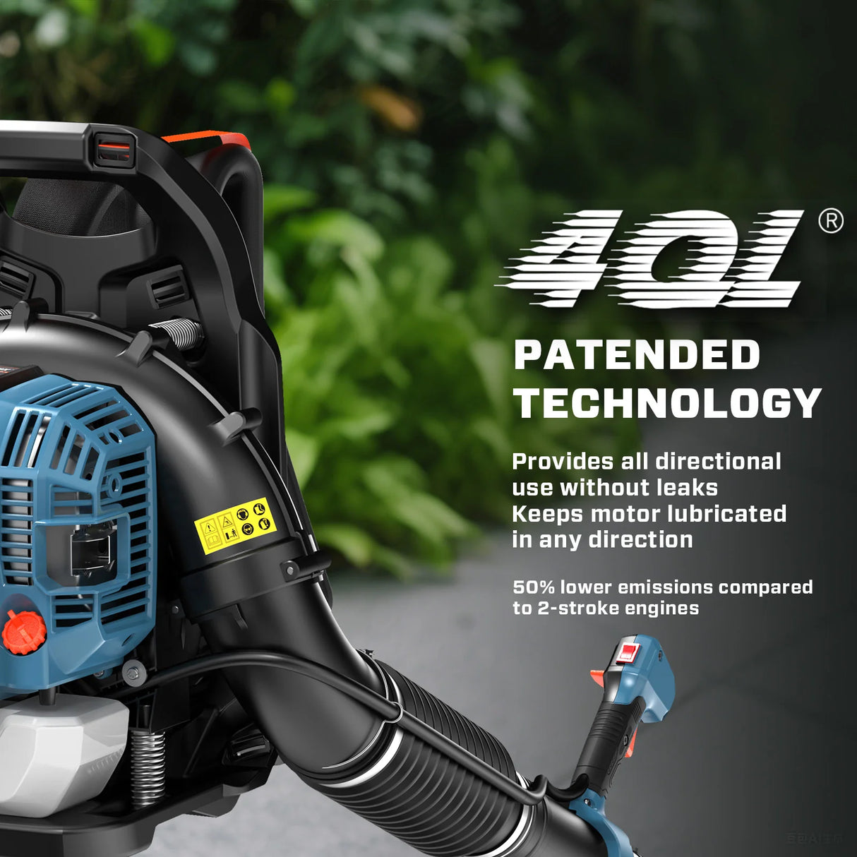 Soplador de Hojas de Mochila a Gas SENIX 4QL®&nbsp; de 49cc