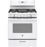 GE® 30" Gas Range with Integrated Griddle