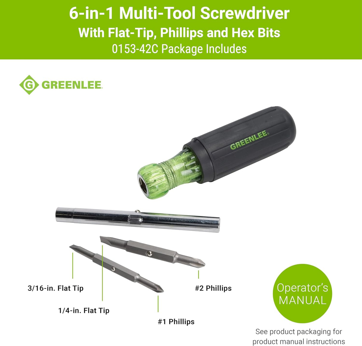 Greenlee 6-in-1 Multi-Tool Screwdriver