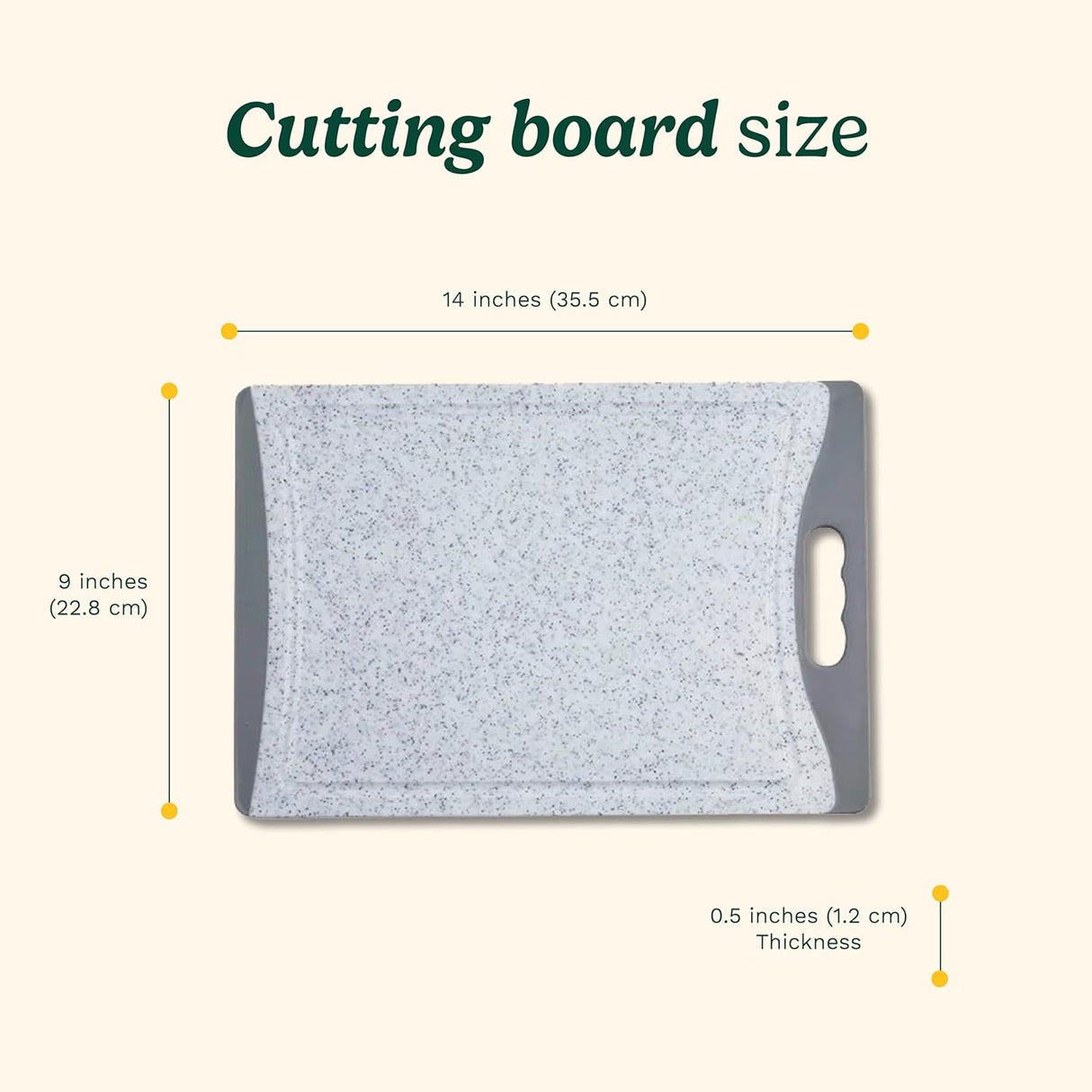 Cuisinart 14” Marble Poly Board