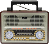 Radio Altavoz Bluetooth Portátil Multifunción Retro Vintage SC-1198BT