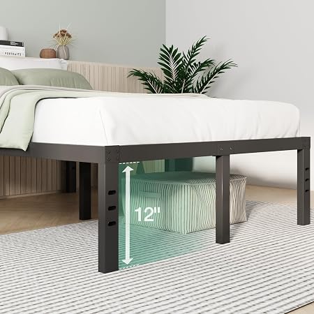 Novilla Base de Cama King Metal 14" - Plataforma Resistente y Sin Ruido