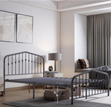 Cama de Metal Washington (Silver / Plateada) – Full & Queen