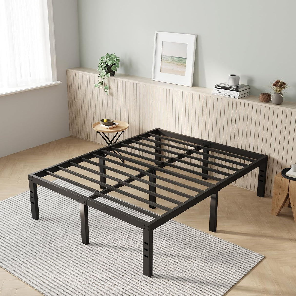 Novilla Base de Cama King Metal 14" - Plataforma Resistente y Sin Ruido
