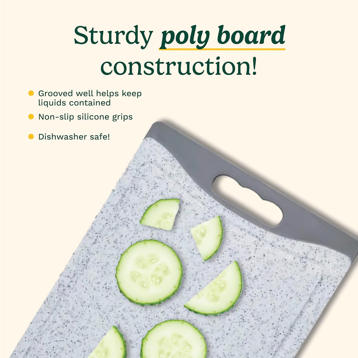 Cuisinart 14” Marble Poly Board
