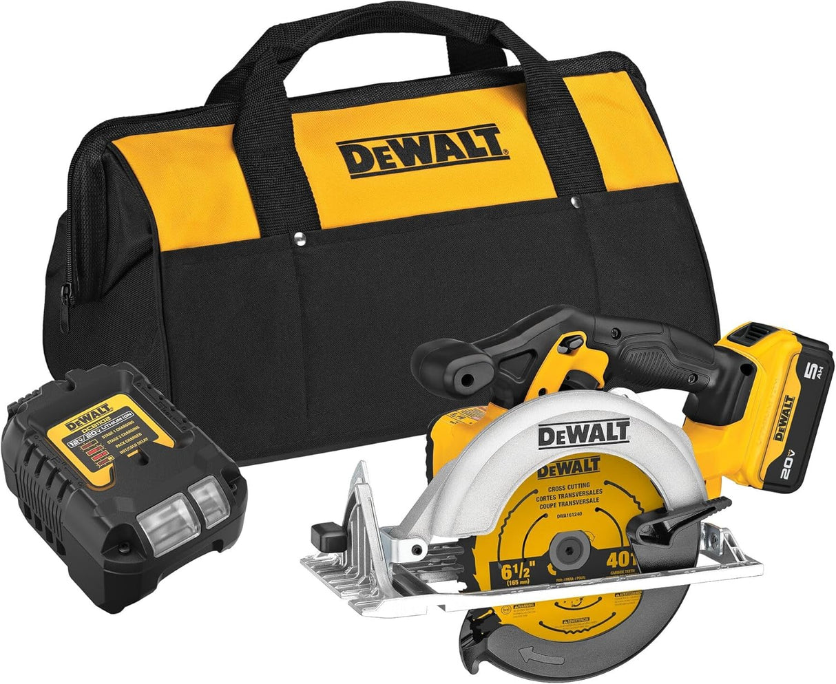 DeWalt 20V MAX 6-1/2-Inch Circular Saw Kit
