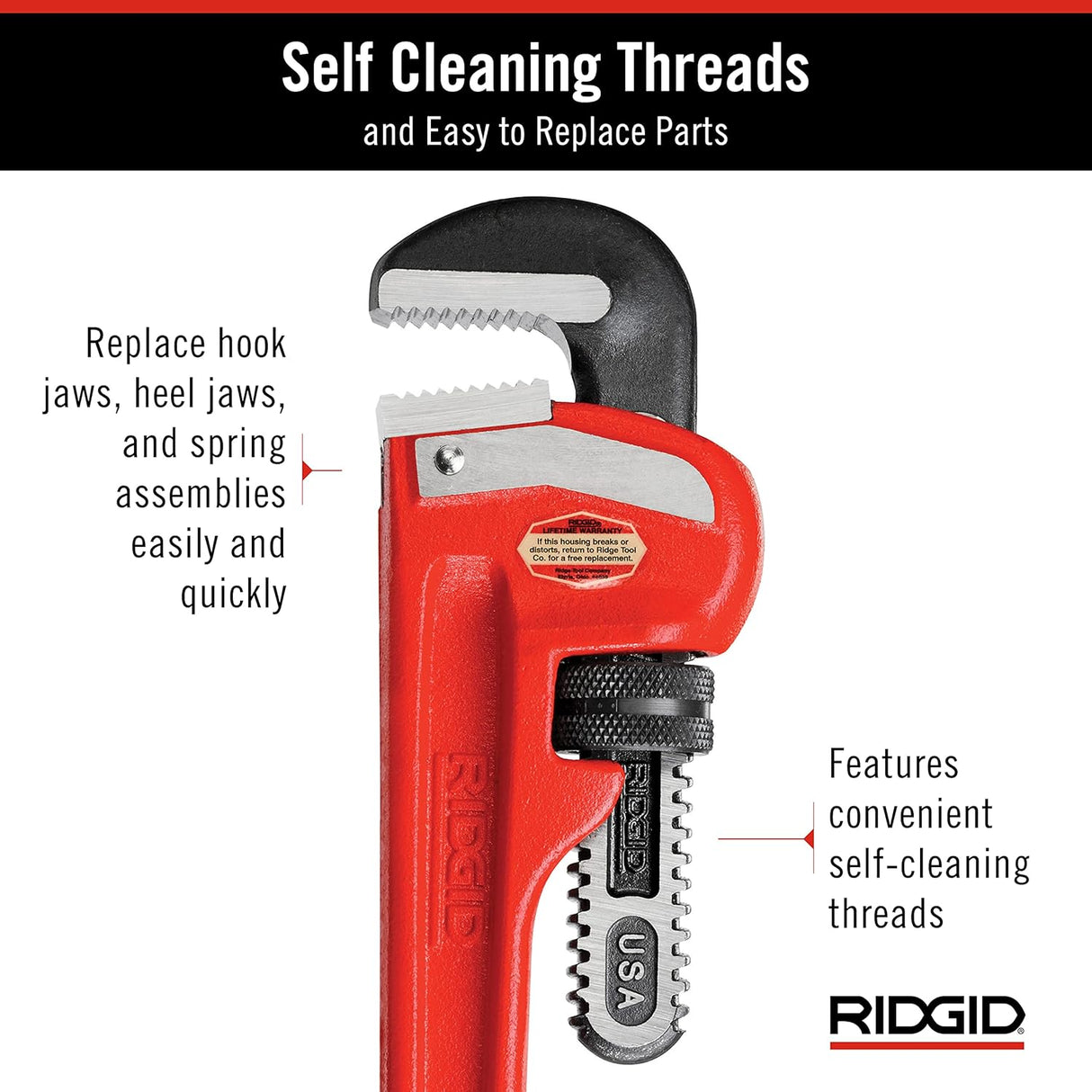 Ridgid Model 14 Heavy-Duty Straight Pipe Wrench