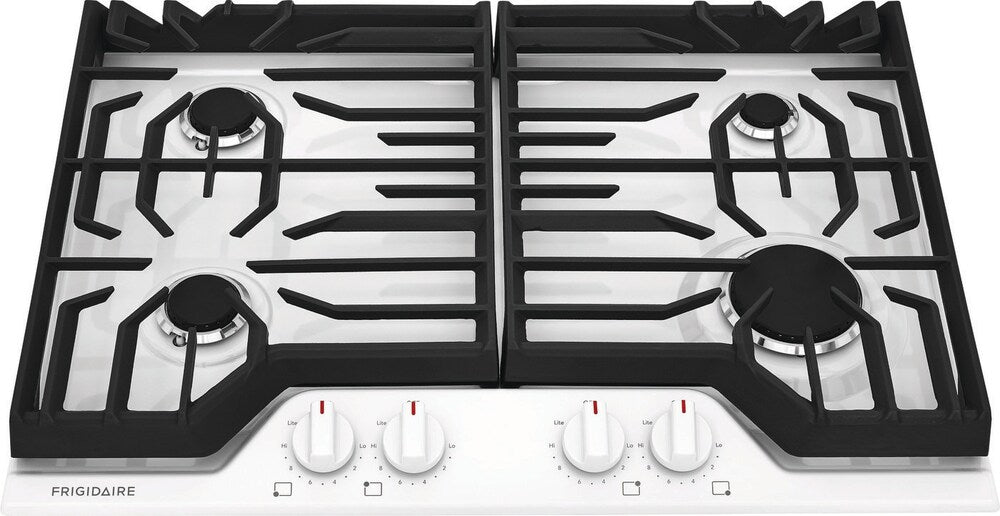 Frigidaire 30" Gas Cooktop in White – Powerful & Versatile