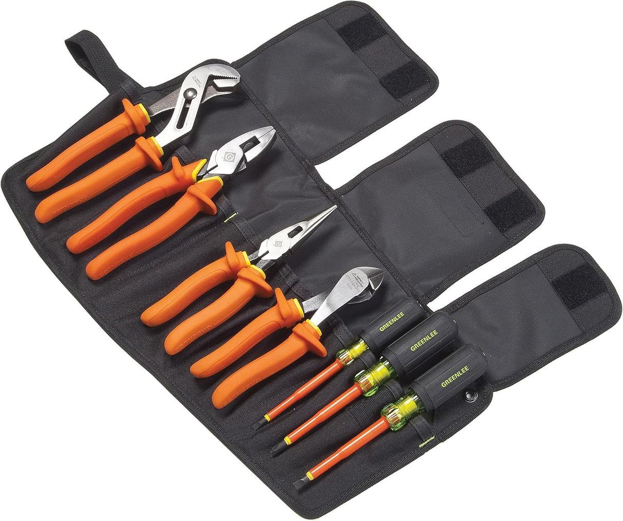 Greenlee Plier and Screwdriver Kit, 7-Piece, 13.3 x 7.2 x 3.9"