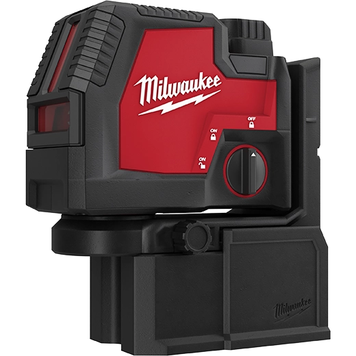 Milwaukee Láser verde recargable de líneas cruzadas y puntos de plomada
