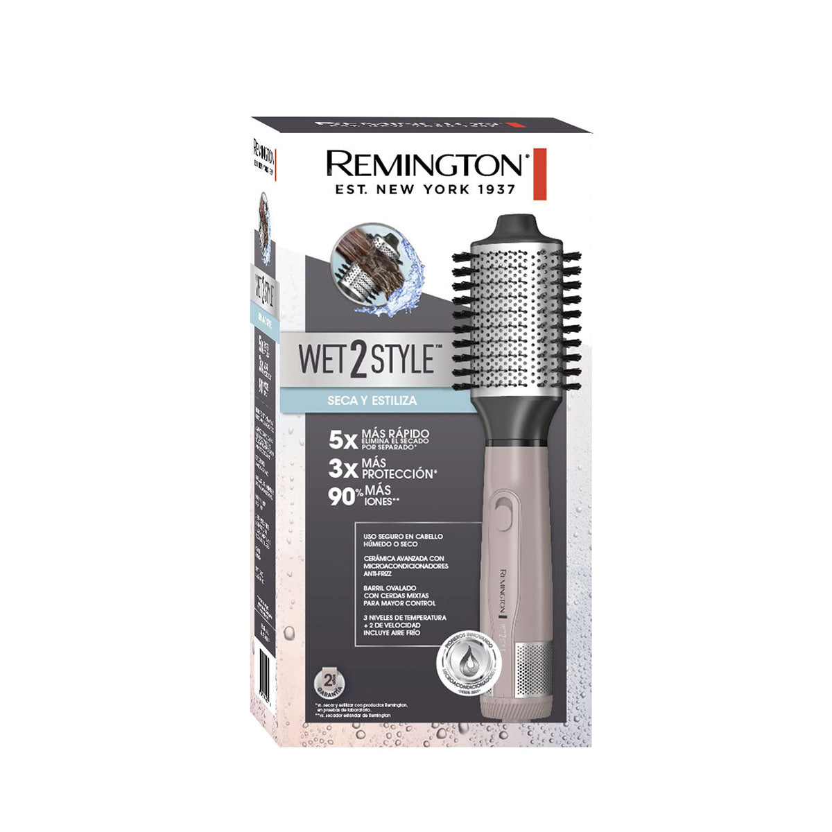 Cepillo Secador y Voluminizador Oval Remington Pro Wet2Style