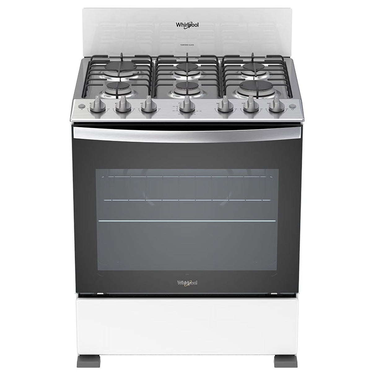 Whirlpool Estufa de Gas de 30" con 6 Quemadores (LWFR3100Q)
