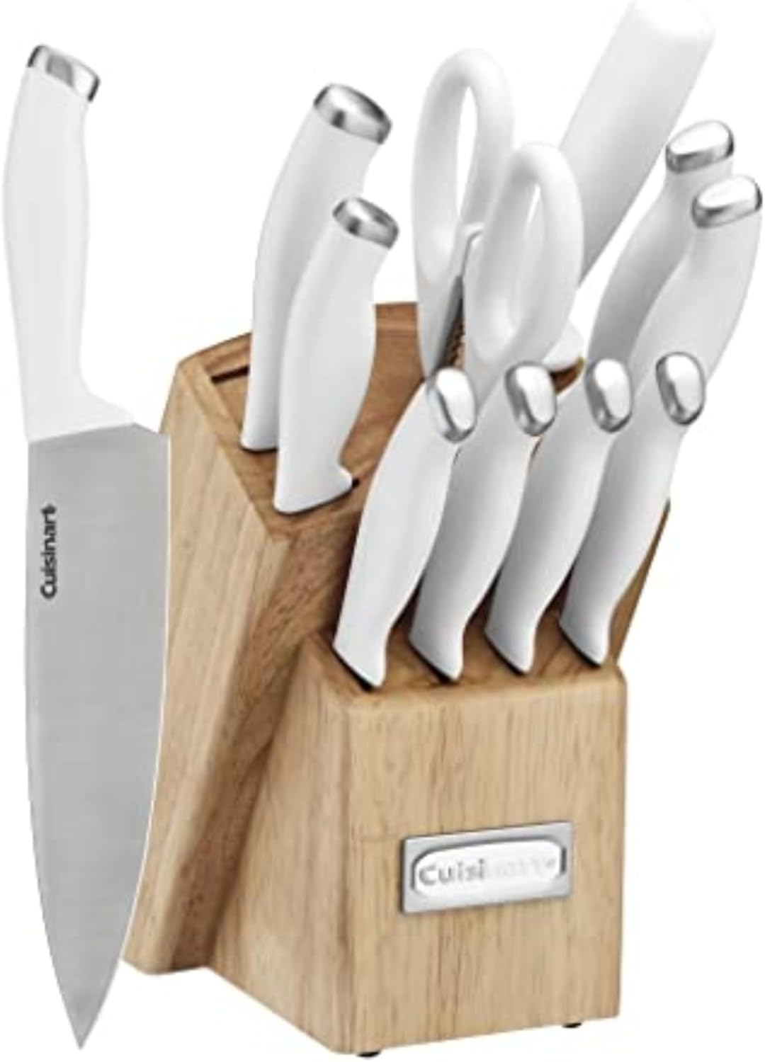 Cuisinart Block Knife Set, 12pc Cutlery Knife Set with Steel Blades