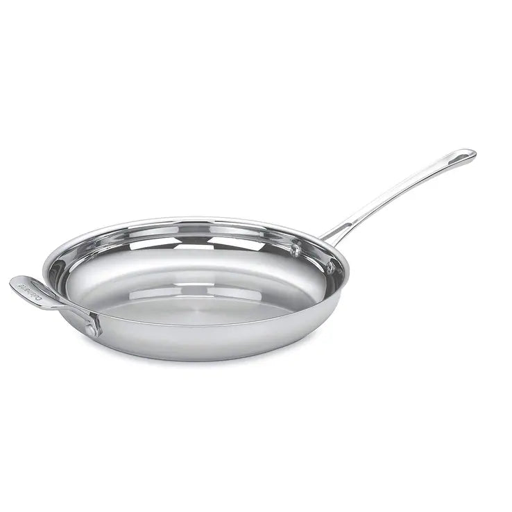 Cuisinart Contour® Stainless 12" Skillet with Helper Handle