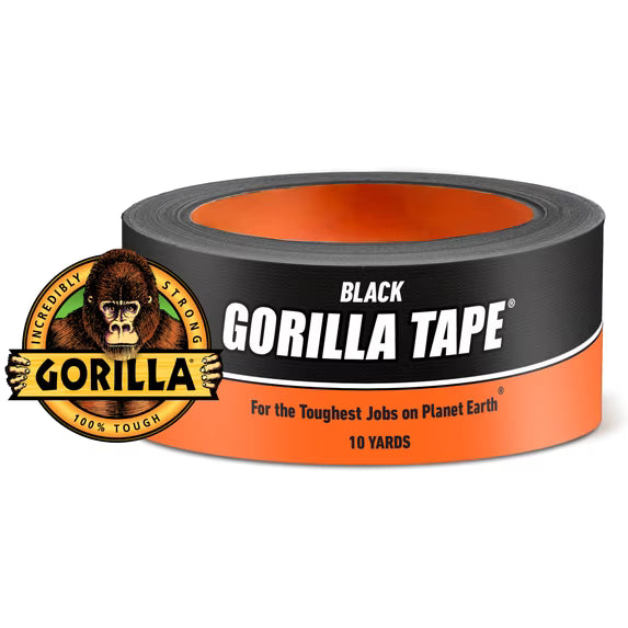 Gorilla 05242701038 GORILLA 10 YARDS BLACK TAPE | Home Appliance PR