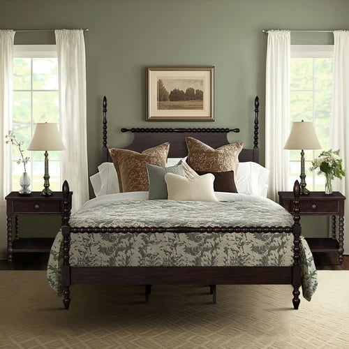 MPS115-0058U2 Cama Olliix Beckett en Morocco Brown – Tamaño Queen