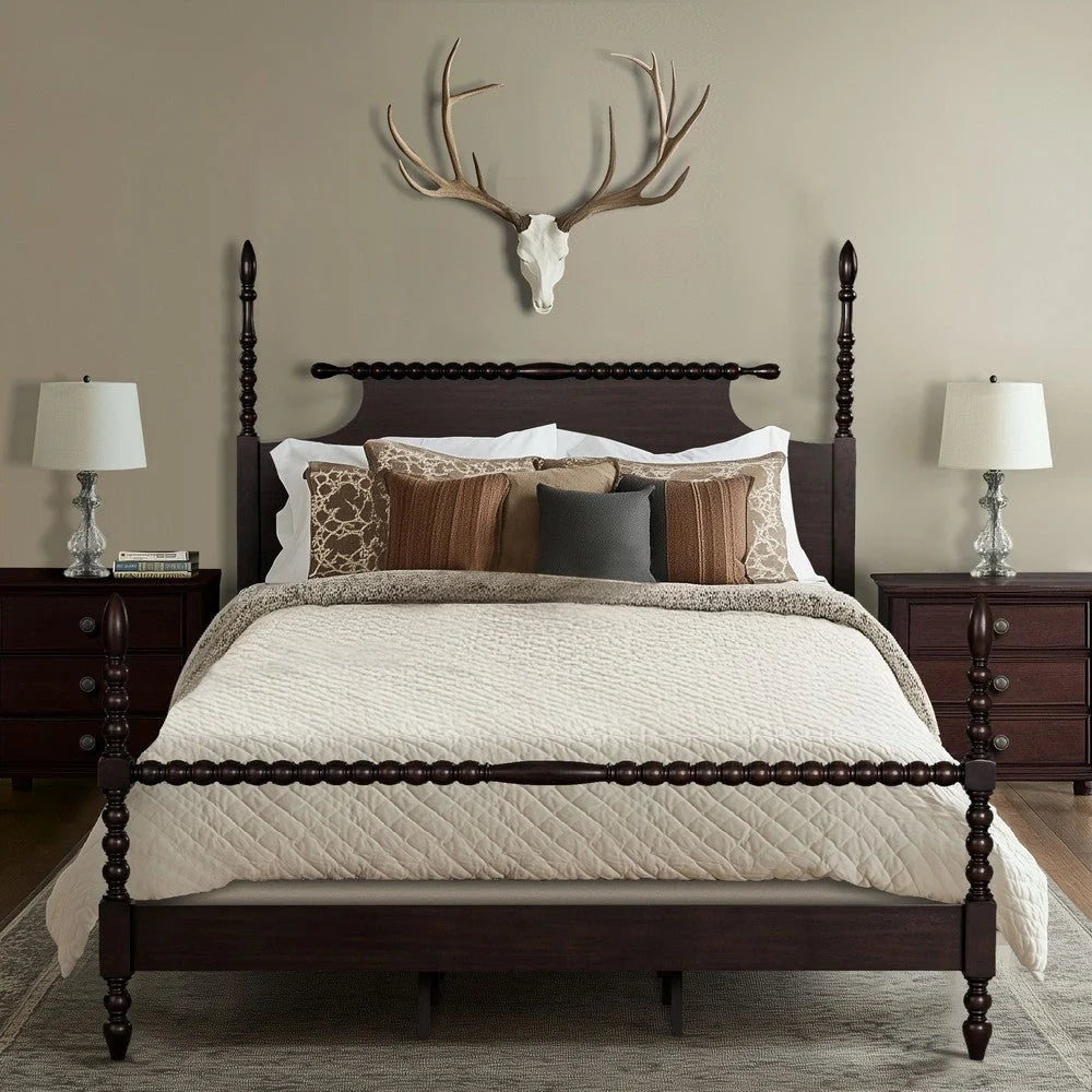 MPS115-0058U2 Cama Olliix Beckett en Morocco Brown – Tamaño Queen