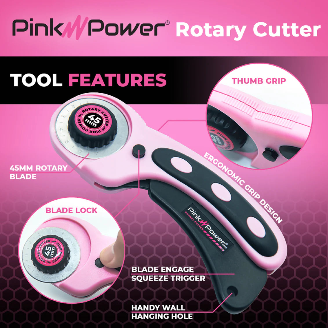 Pink Power LITHIUM ION Pink Cordless Fabric Scissors