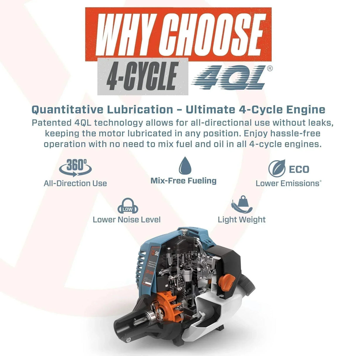 GTS4QL-L 4QL 26.5CC STRAIGHT SHAFT TRIMMER