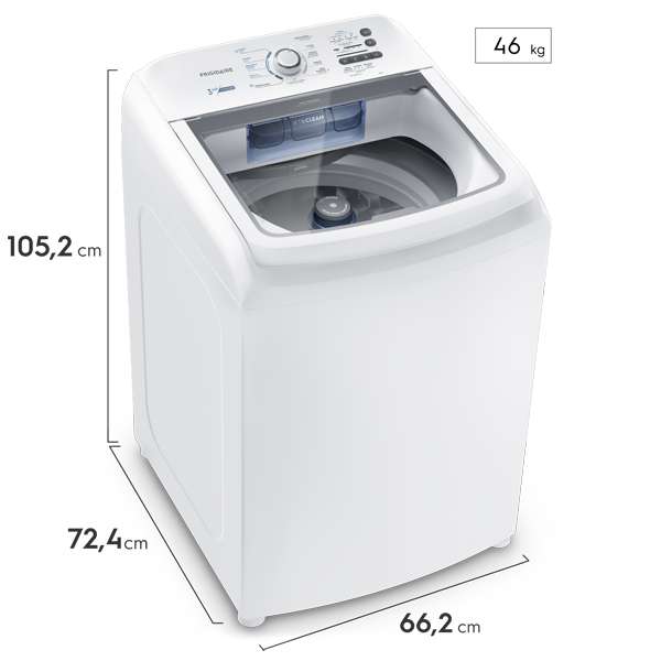 Frigidaire 3-Cube Top-Load Washer with Agitator, White