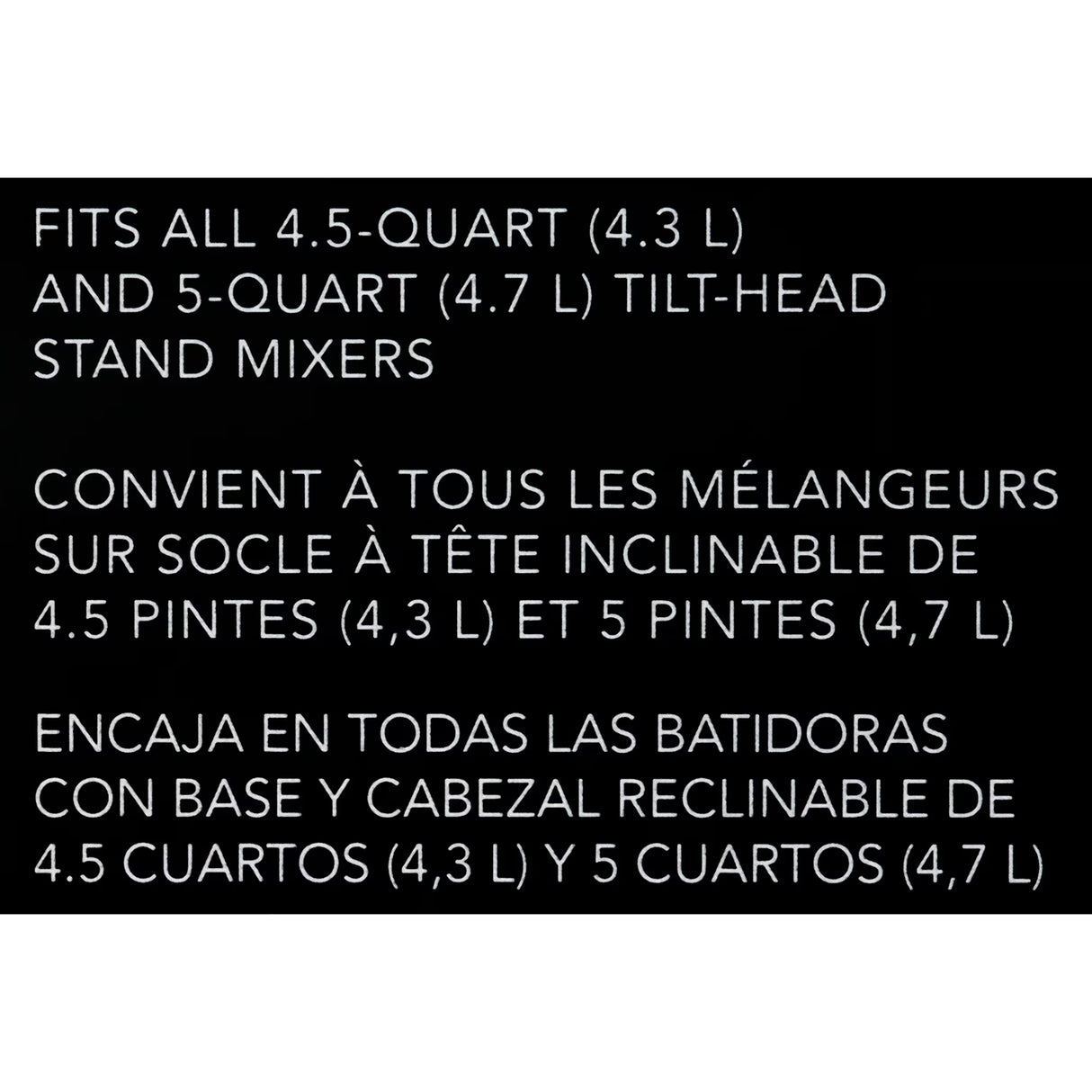 Tazón de Acero Inoxidable de 5 Qt para Batidora KitchenAid K5THSBP