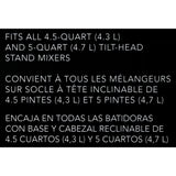 Tazón de Acero Inoxidable de 5 Qt para Batidora KitchenAid K5THSBP