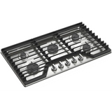Whirlpool Tope de Gas de 36" con 5 Quemadores y Parrillas de Hierro Fundido Abatibles EZ-2-Lift™