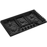 Whirlpool Tope de Gas de 36" con 5 Quemadores y Parrillas de Hierro Fundido Abatibles EZ-2-Lift™ (Negro)
