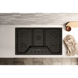 Whirlpool Tope de Gas de 36" con 5 Quemadores y Parrillas de Hierro Fundido Abatibles EZ-2-Lift™ (Negro)