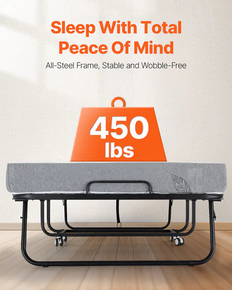 Cama plegable VEVOR SDC-36-2 con colchón de espuma