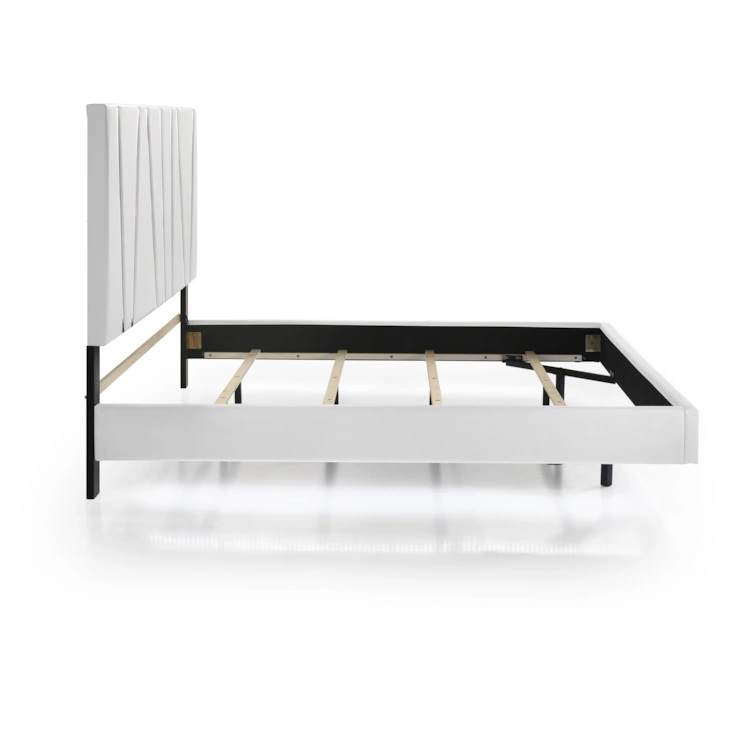 B1840-115 Cama Panel Europa en Blanco – Colección Europa