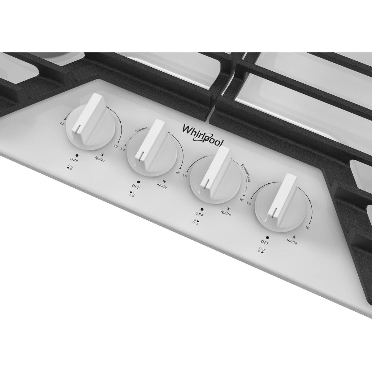 Whirlpool Tope de Gas de 30" con Parrillas de Hierro Fundido Abatibles EZ-2-Lift™