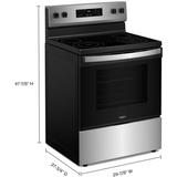 Estufa de Gas Whirlpool 30 Pulgadas Acero Inoxidable con Horno | WFGS3030RS
